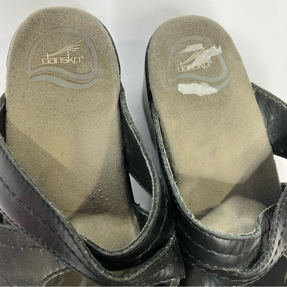 Dansko black leather mules clogs size 37 - Picture 3 of 9